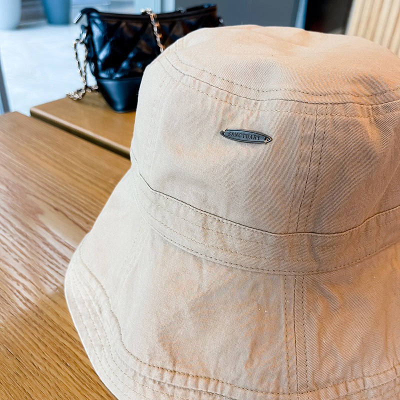 Bucket Hat With Wide Brim And Cuffs