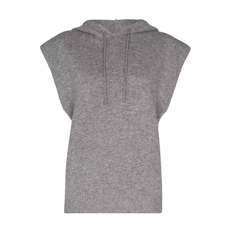 Sleeveless Hoodie Shorts Set