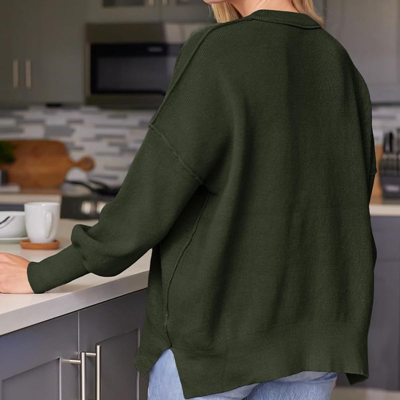 Women's Oversized Batwing Sweater Fall Pullover