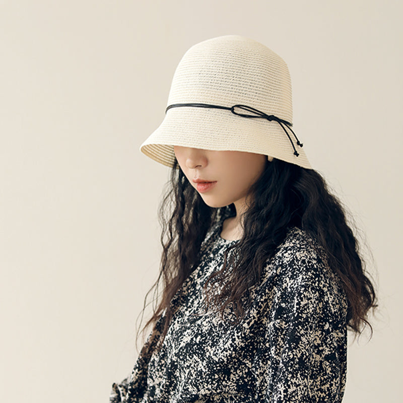 Foldable Bucket Hat Straw Hat