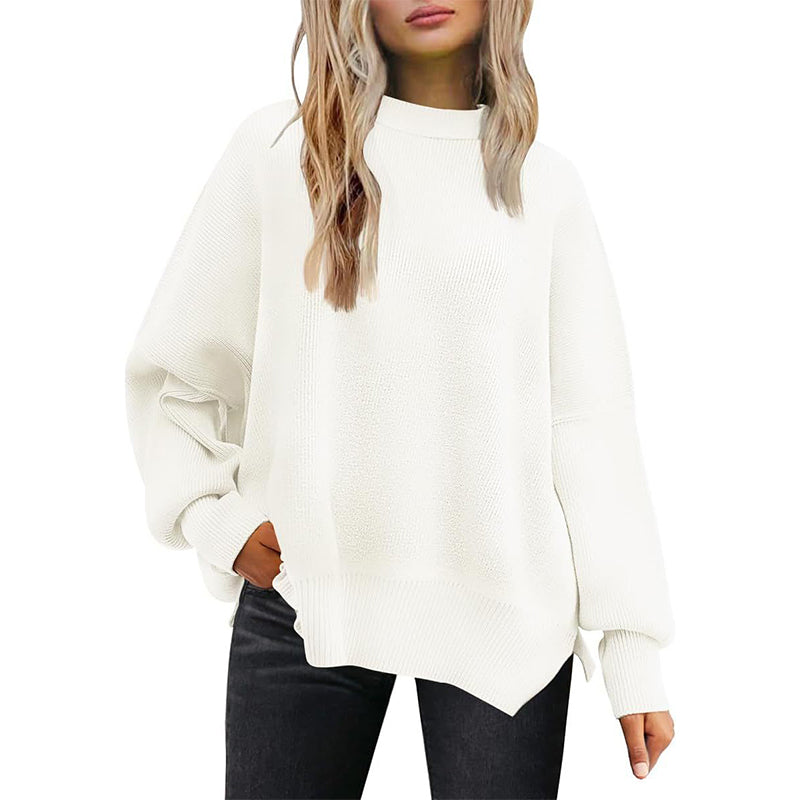 Women's Oversized Batwing Sweater Fall Pullover