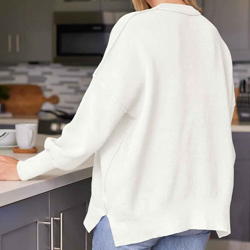 Women's Oversized Batwing Sweater Fall Pullover