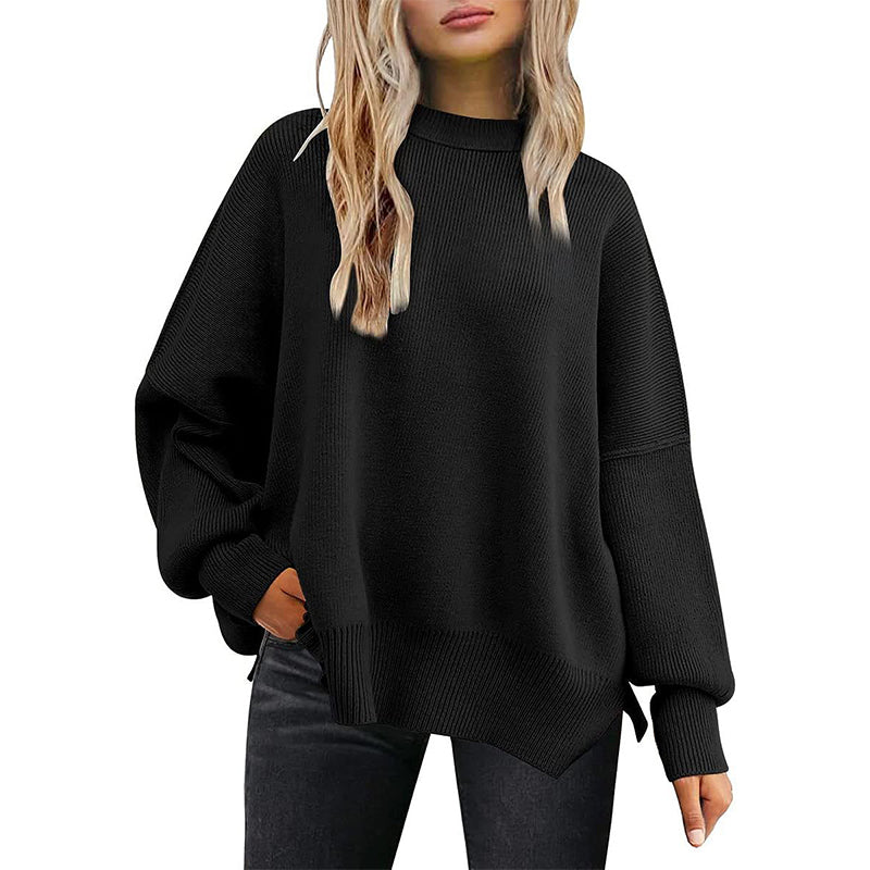 Women's Oversized Batwing Sweater Fall Pullover