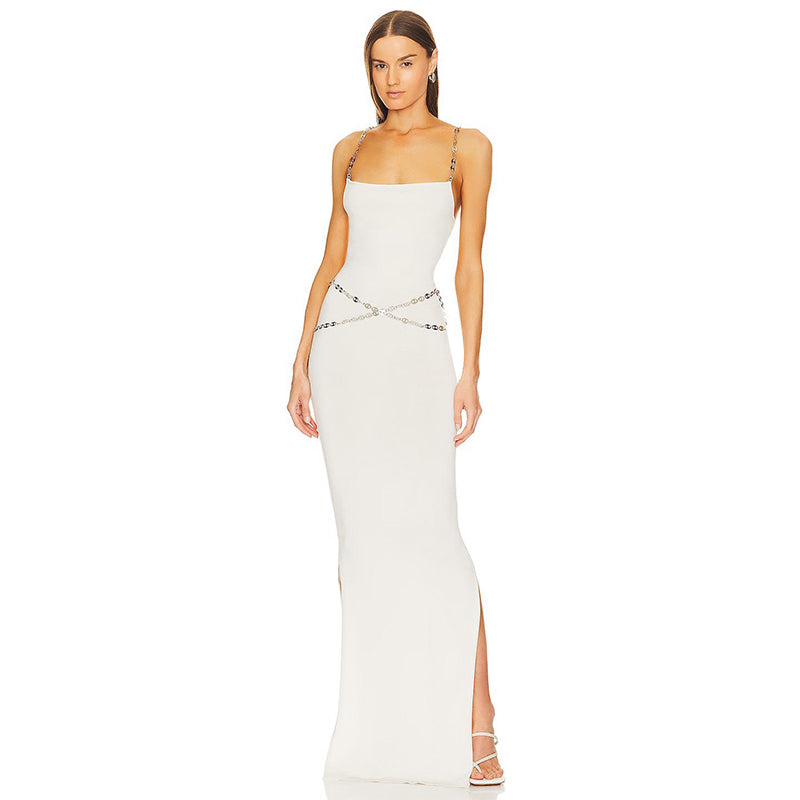 Women's Long Cami Party Dress Sexy Sleeveless Evening Gown