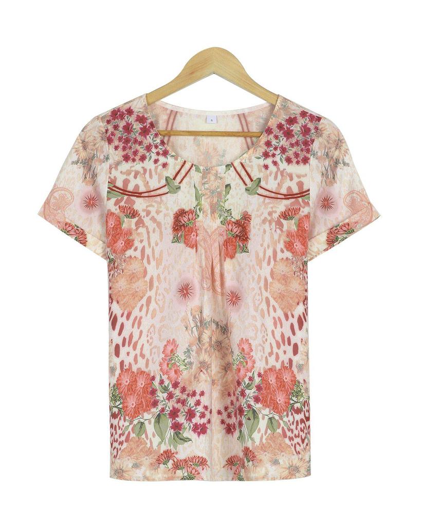 Groovy Print Short Sleeve Top