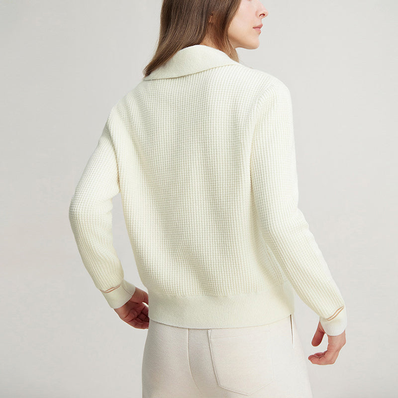 Half-Zip Pullover With Stand-Up Collar
