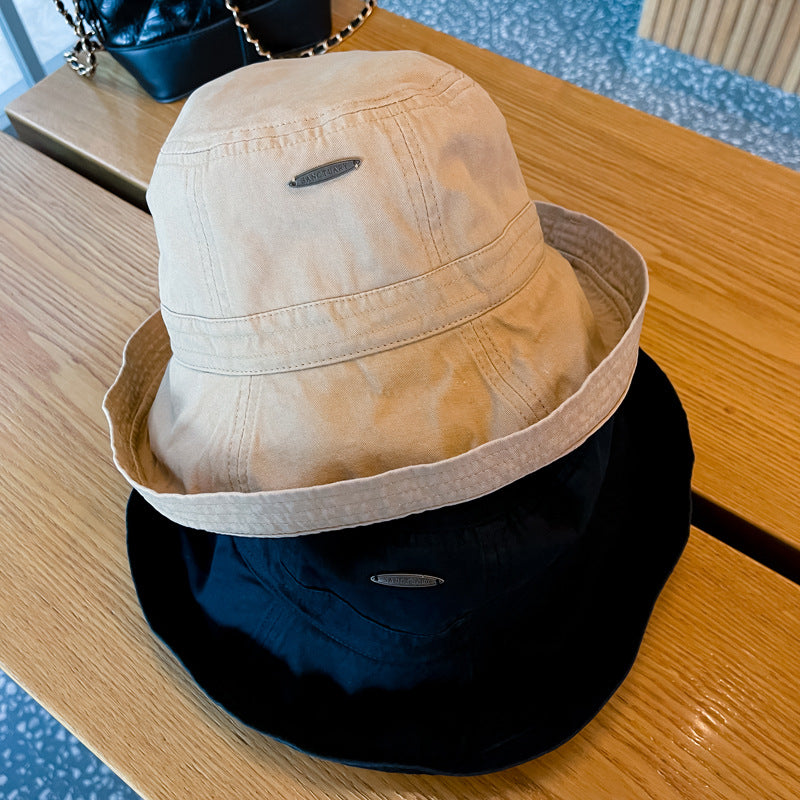 Bucket Hat With Wide Brim And Cuffs