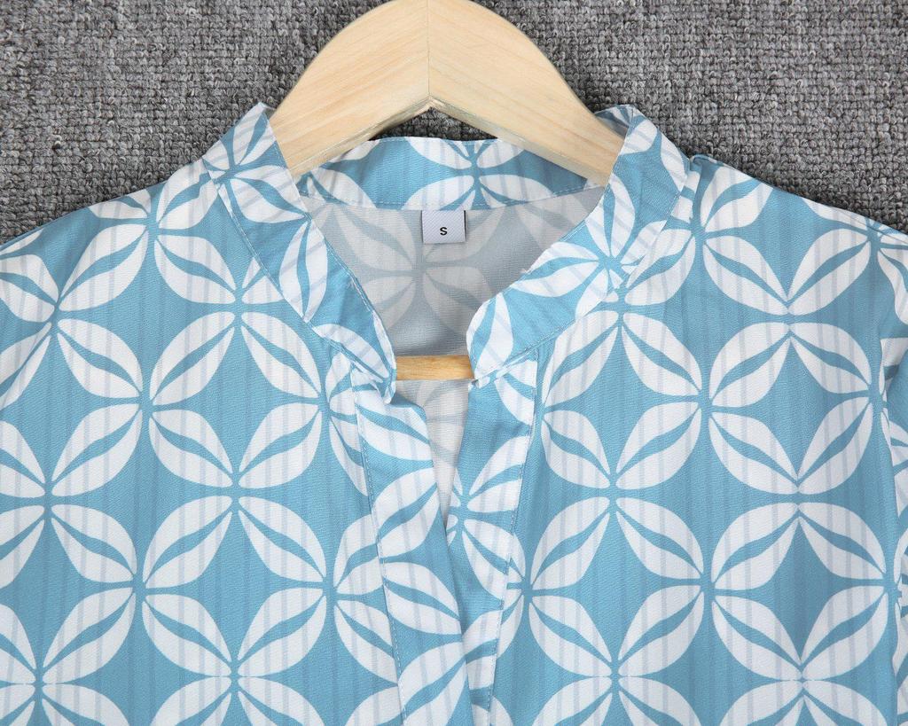 Groovy Print 3/4 Sleeve Top