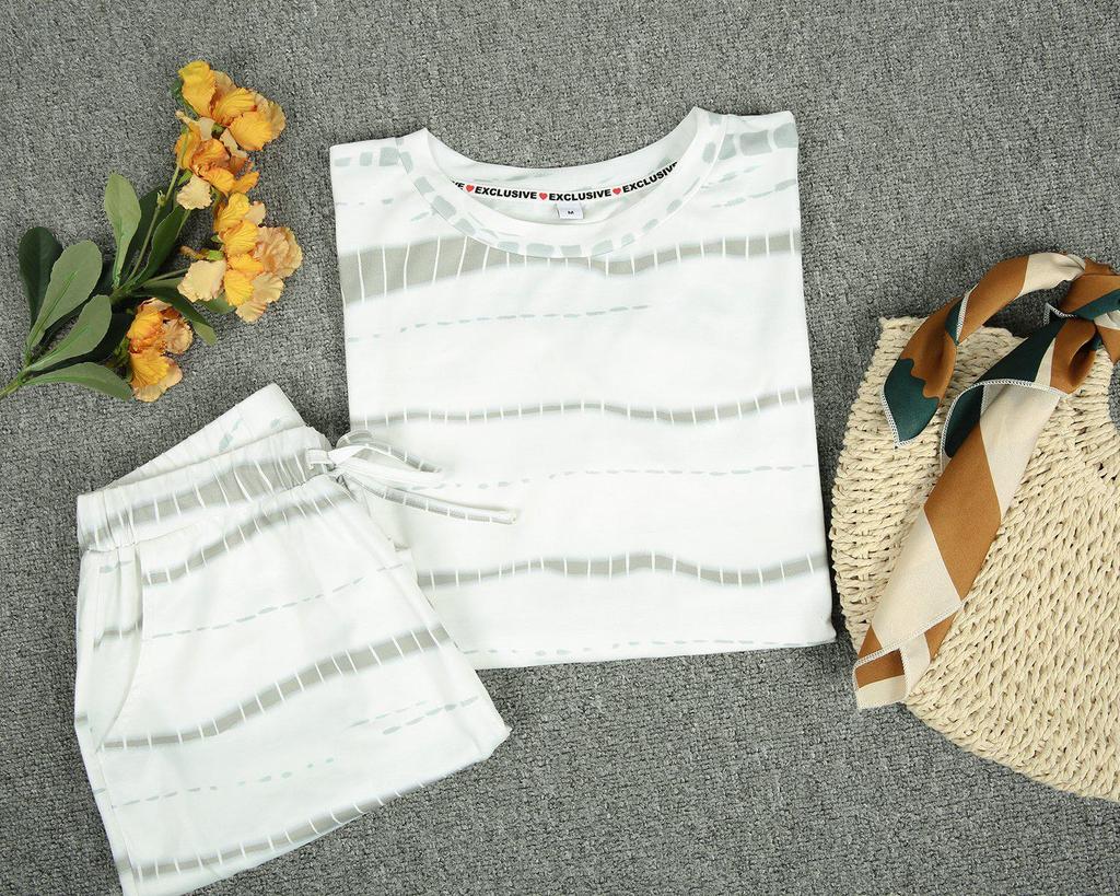 Chic Tie Dye Long Sleeve Lounge Set