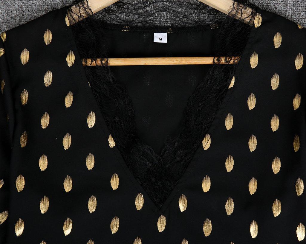 Chic Print Short Sleeve Top