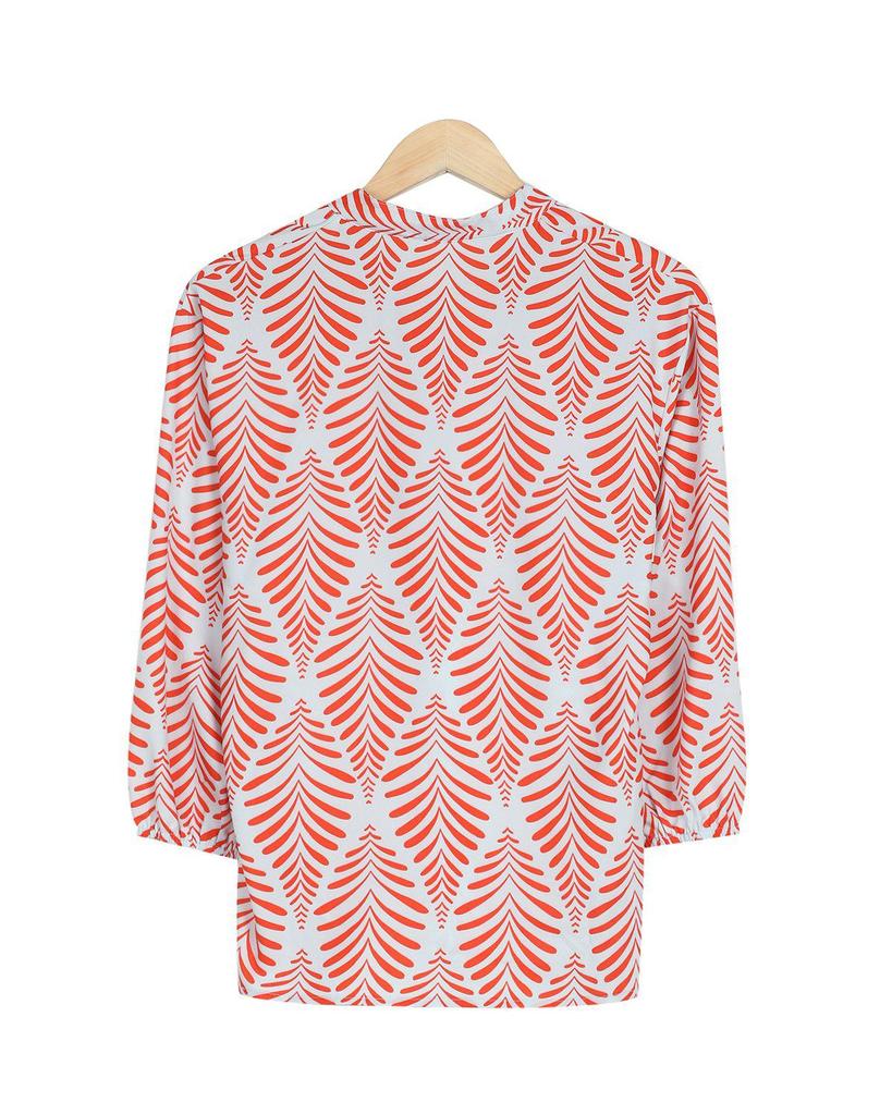 Modern Styling Print 3/4 Sleeve Top