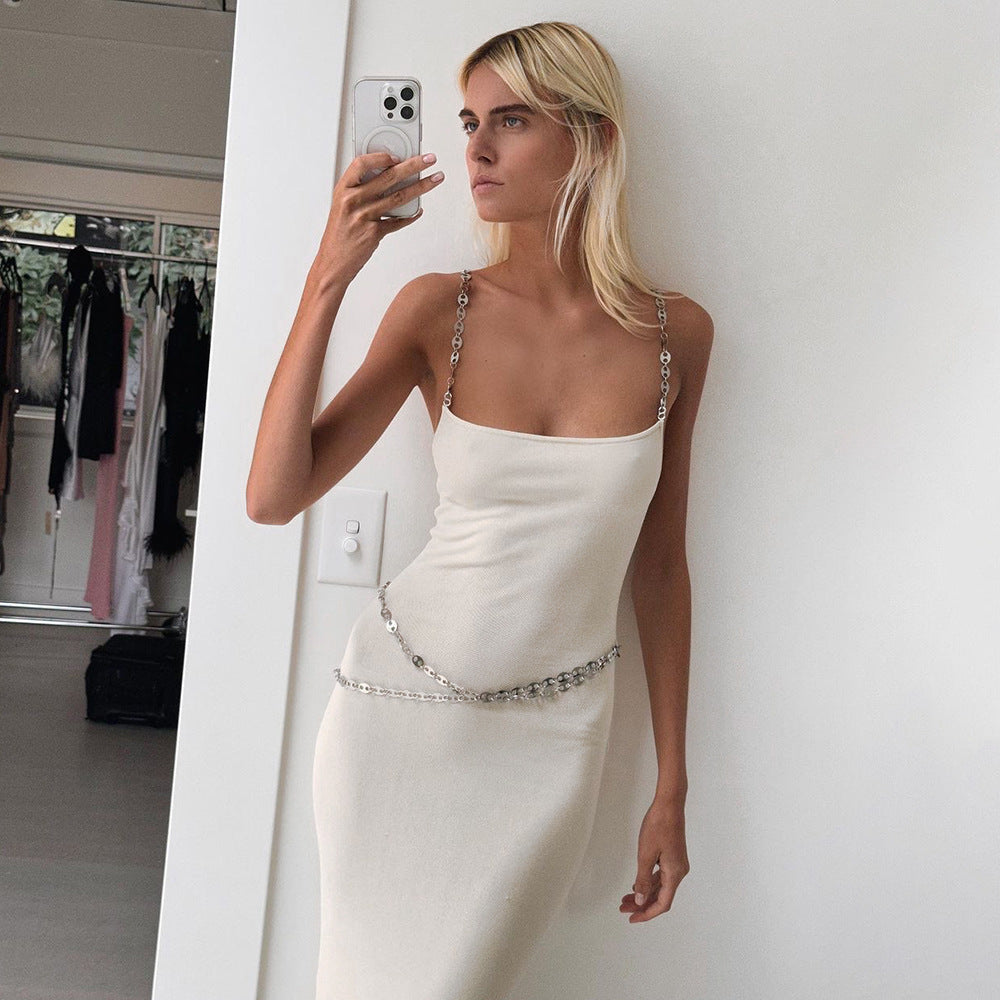 Women's Long Cami Party Dress Sexy Sleeveless Evening Gown