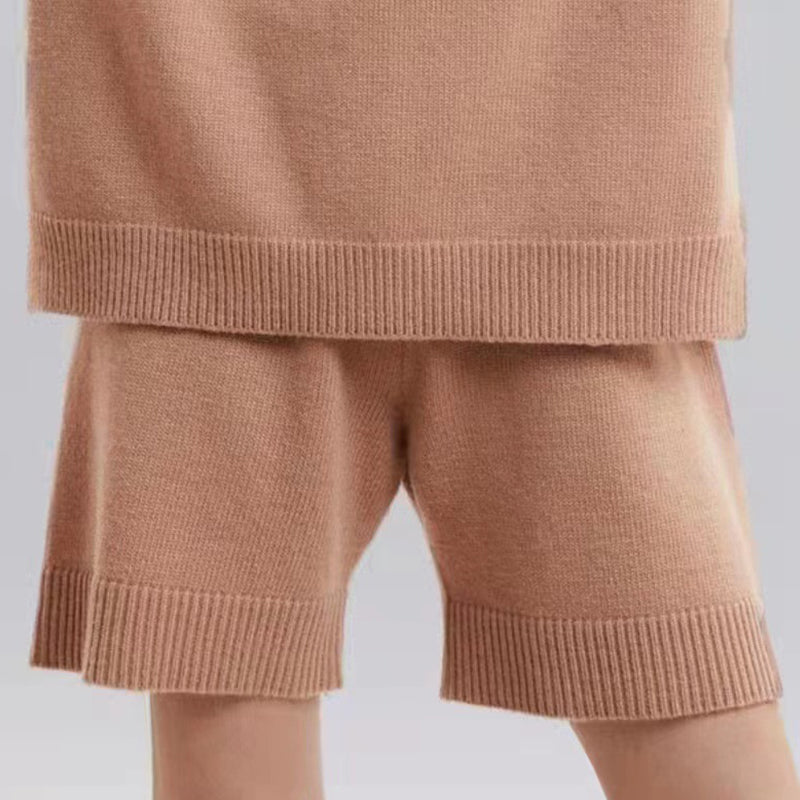 Sleeveless Hoodie Shorts Set