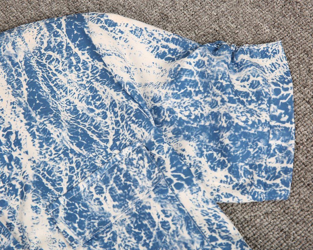 Retro Print Short Sleeve Top