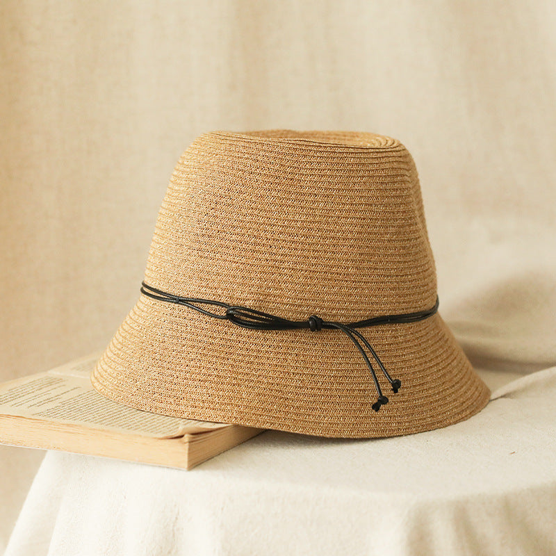 Foldable Bucket Hat Straw Hat