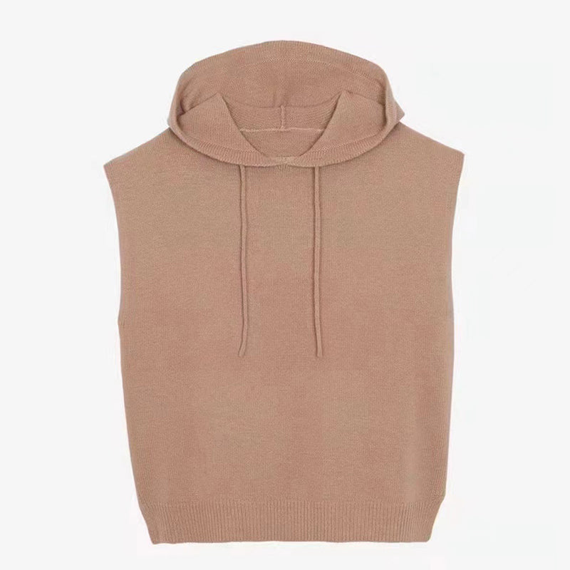 Sleeveless Hoodie Shorts Set
