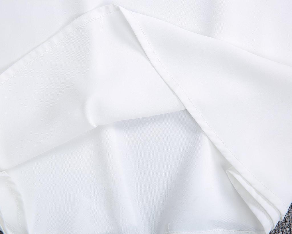 Classy White Plain Sleeveless Mini Dress