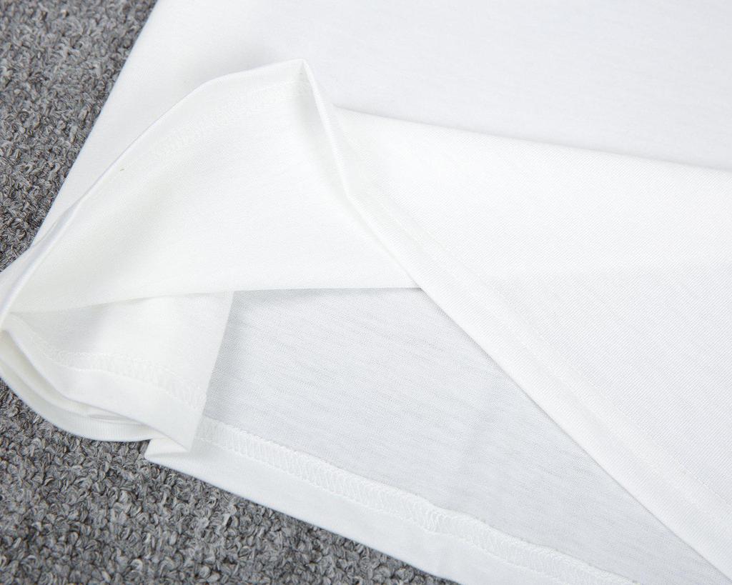 White Patriot Print Short Sleeve Top
