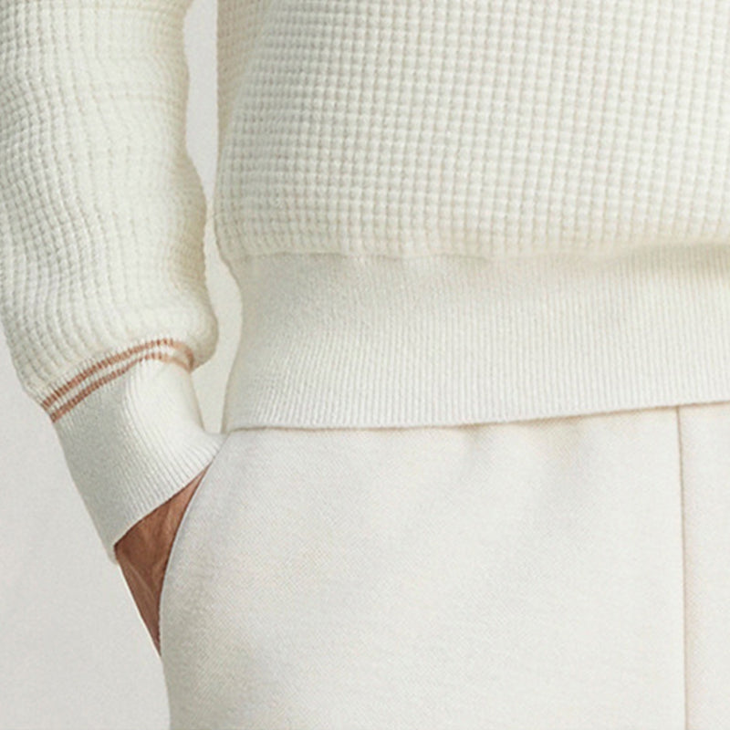 Half-Zip Pullover With Stand-Up Collar
