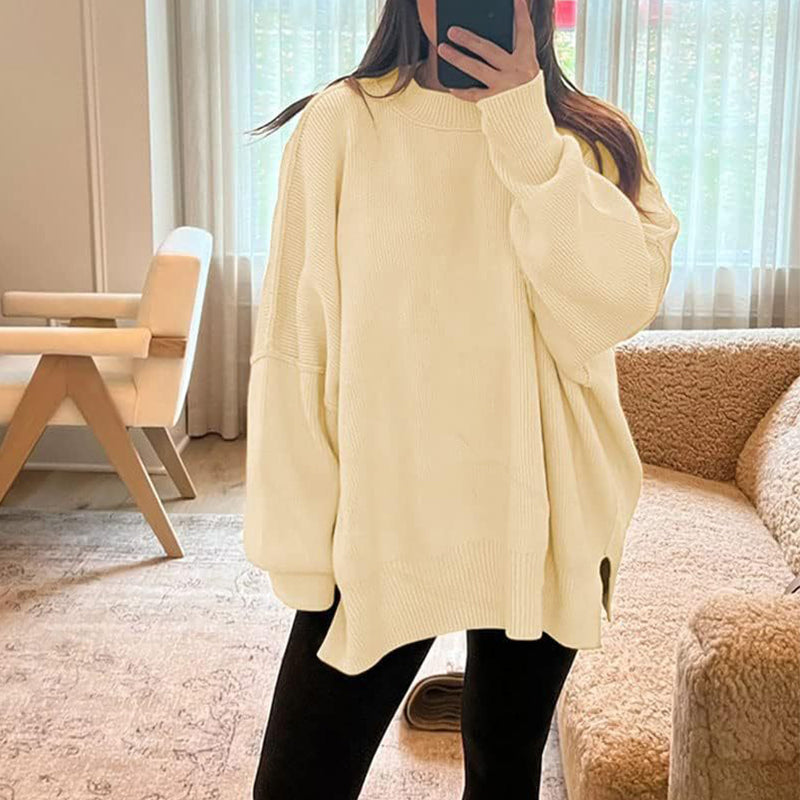 Women's Oversized Batwing Sweater Fall Pullover