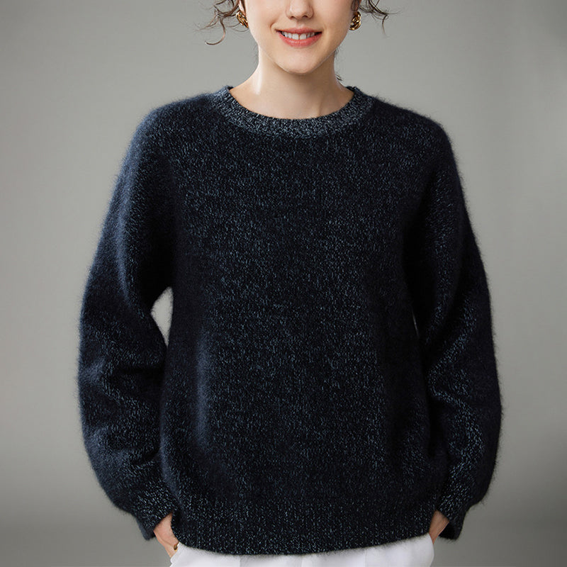 100% Thick Cashmere Crew Neck Sweater