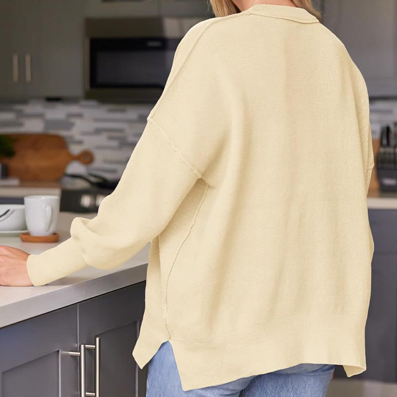 Women's Oversized Batwing Sweater Fall Pullover