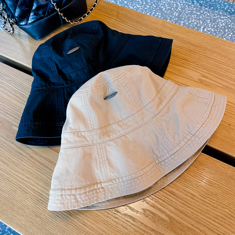 Bucket Hat With Wide Brim And Cuffs