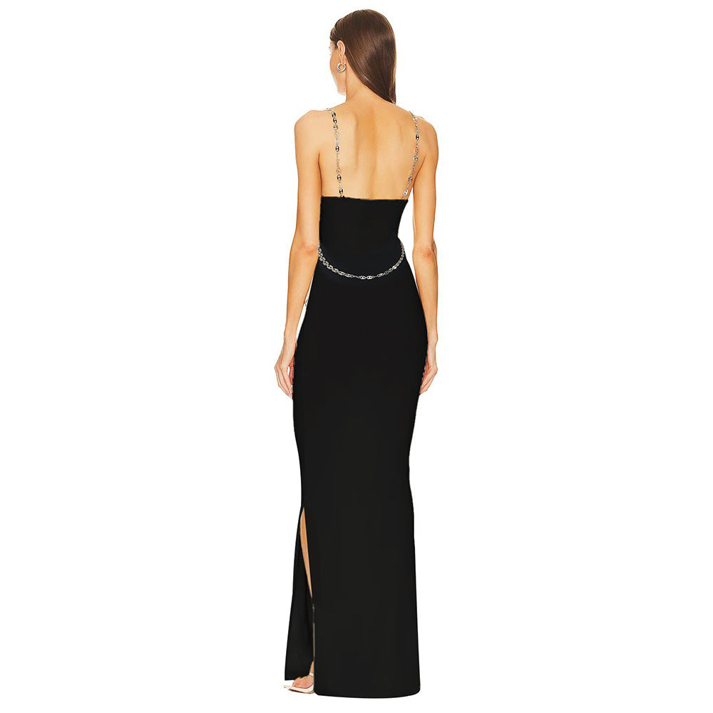 Women's Long Cami Party Dress Sexy Sleeveless Evening Gown