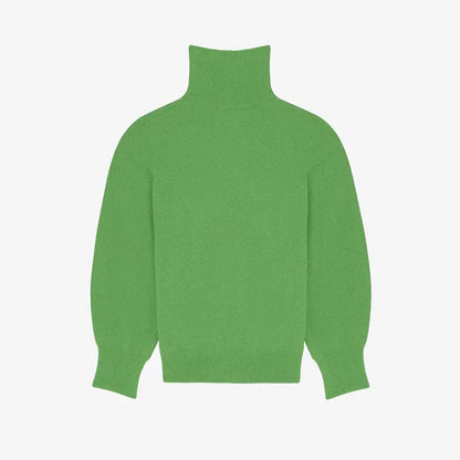 Turtleneck Ribbed Knit Sweater