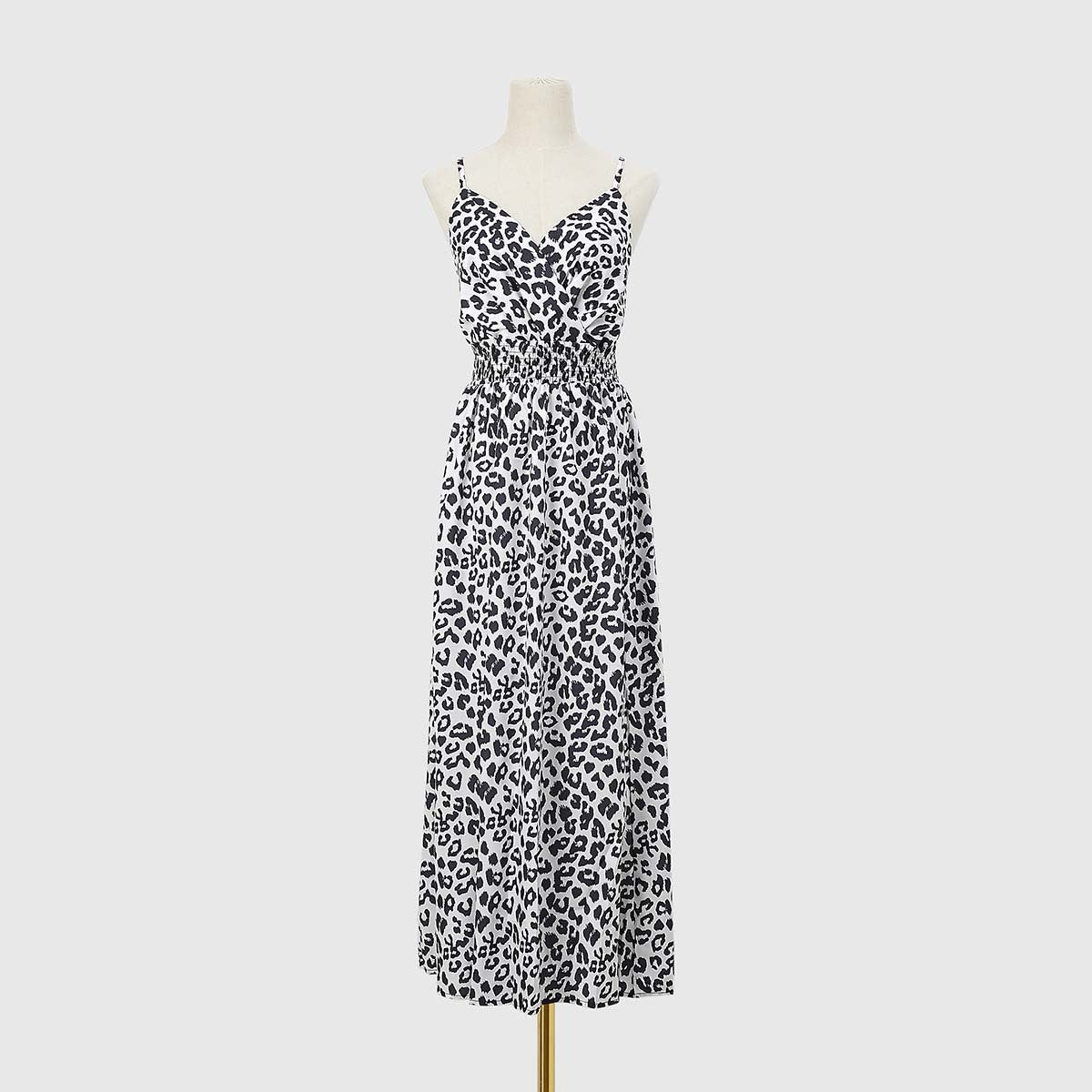 Leopard Printed Maxi Cami Dress