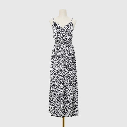 Leopard Printed Maxi Cami Dress