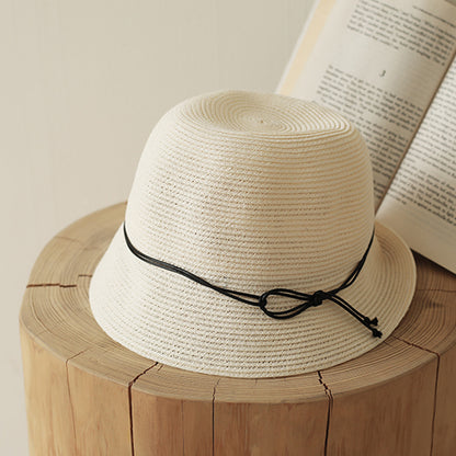 Foldable Bucket Hat Straw Hat