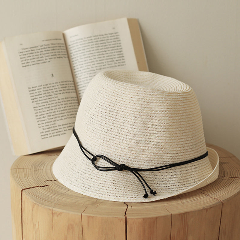 Foldable Bucket Hat Straw Hat