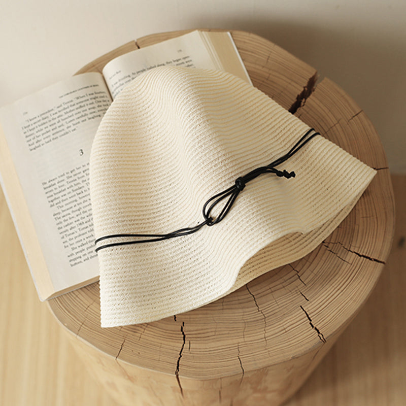 Foldable Bucket Hat Straw Hat