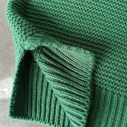 Women's Knitwear Thick Line Long Sleeve Turtleneck Pullover Sweater