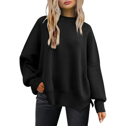 Women's Oversized Batwing Sweater Fall Pullover