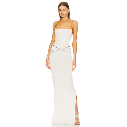 Women's Long Cami Party Dress Sexy Sleeveless Evening Gown