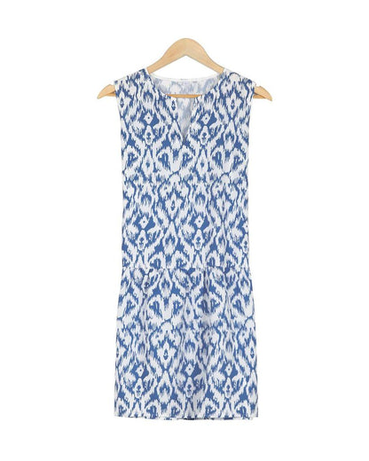 Stylish Print Sleeveless Mini Dress