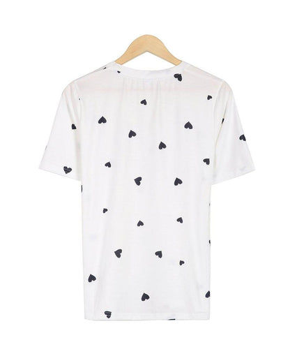 Casual V-Neck Short Sleeve Top