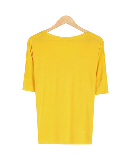 Youthful Flower Print Short Sleeve Top
