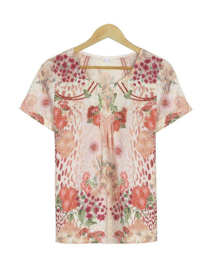 Groovy Print Short Sleeve Top