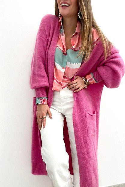 Chic Color Block Long Sleeve Shirt