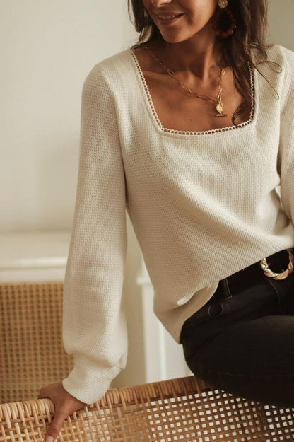 Moment in Time Cream Top