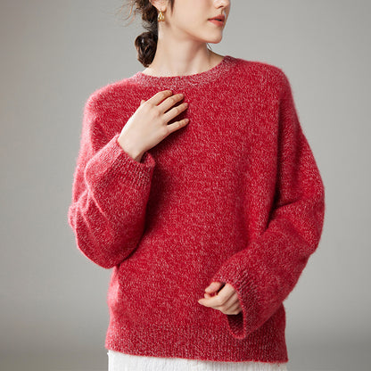 100% Thick Cashmere Crew Neck Sweater