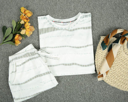 Chic Tie Dye Long Sleeve Lounge Set