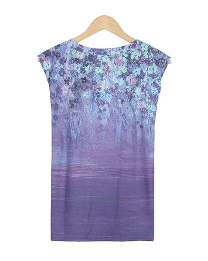 Stunning V-Neck Sleeveless Printed Top