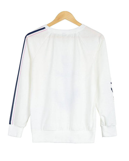Distinctive Print Long Sleeve Sweatshirt