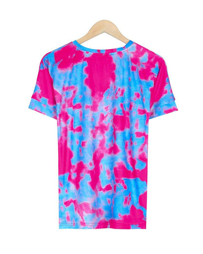 Comfy Print Short Sleeve Two Piece Set