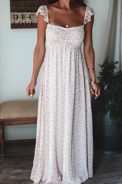 Groovy Sleeveless Print Maxi Dress