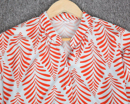 Modern Styling Print 3/4 Sleeve Top